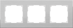 WL11-Frame-03 Aluminium Рамка на 3 поста, алюминий (уп.5шт.) WERKEL a033741-1