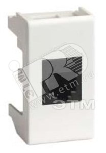 45037 Компьютерная розетка RJ-45 кат.5E, «Viva», 1 мод., белая (уп.21шт.) ДКС 45037