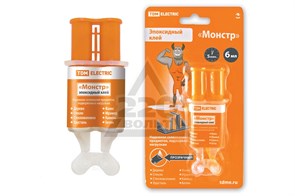 SQ0542-0006 Клей эпоксидный "Монстр", прозрачный, шприц, 6мл (уп.12шт.) TDM SQ0542-0006