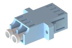 Адаптер LC/SM duplex (SC footprint) (оптическая розетка) ВЕК-ТЕЛЕКОМ ООО Адаптер LC/SM duplex