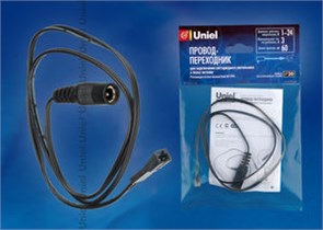 UCX-LJ1/E20-060 BLACK 1 POLYBAG Переходник с проводом для подключения LED светильника UNIEL UCX-LJ1/E20-060