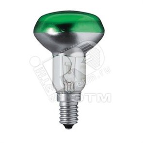 32804520 PHILIPS Refl Col 40W E14 230V NR50 CL-GR 1CT/15 Лампа зеркальная зеленая (уп.15шт.) 871150032804520