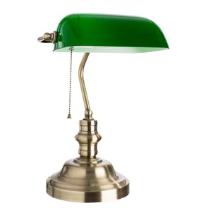A2492LT-1AB BANKER Кабинетная настольная лампа Arte Lamp (Италия) A2492LT-1AB