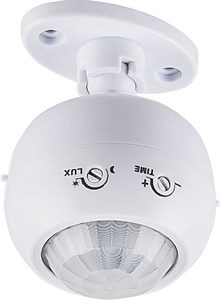 22074 SEN16 1200W 8m 120°(гориз.) 360°(верт.) белый Датчик движения поворотный (уп.100шт.) FERON (Китай) 22074