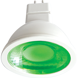 M2CG42ELT Ecola MR16 LED color 4,2W 220V GU5.3 Green (композит) Лампа св/д зеленая ВЫВЕДЕНА ИЗ АССОРТИМЕНТА M2CG42ELT