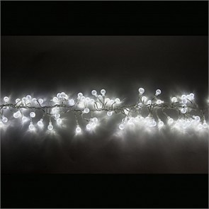 26930 CL60 белый 6400К Гирлянда "Гроздь с насадками" 220-240V, 192 LED, 1,4м + 1,5м шнур, IP44 26930