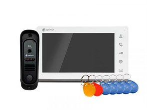 Leader 2.0 IK-7.0 (w+b) Комплект видеодомофона Optimus (Китай) В0000016315
