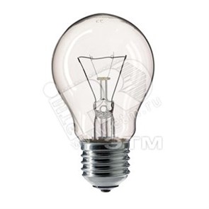 926000005585 PHILIPS Pila 75W E27 230V A55 CL Лампа накаливания груша прозрачная (уп.100шт.) PHILIPS (Беларусь) 926000005585