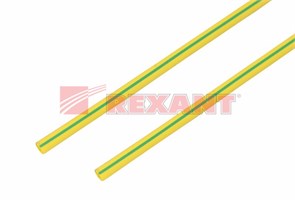 FD 21-0007 10.0/5.0мм 1м Термоусадка желто-зеленая (трубка ТУТ) (уп.50/800м.) REXANT FD 21-0007