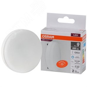 5582033 Value GX53 LED 6Вт GX53 6500К 480Лм таблетка 220В (замена 50Вт) Лампа светодиодная (уп.10шт.) LEDVANCE (OSRAM) 4058075582033