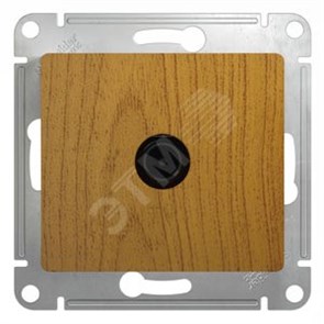 GSL000591 Glossa Розетка без заземления, дуб, механизм (уп.20шт.) Schneider Electric GSL000591
