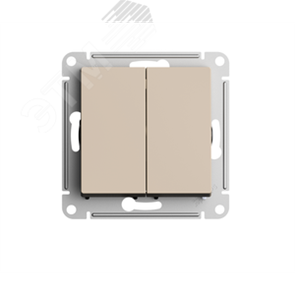 ATN001251 Atlasdesign Механизм выключателя двухклавишного (сх.5), песочный (уп.5шт.) Systeme Electric (Россия) ATN001251