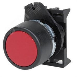 ABHTR1 Quadro Кнопка красная без фиксации плоская (уп.10шт.) ДКС ABHTR1
