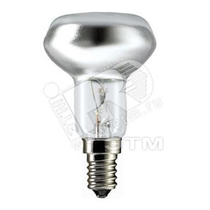 38544203/05415978 PHILIPS Refl 40W E14 230V NR50 30D Лампа накаливания зеркальная (уп.30шт.) 923338544203