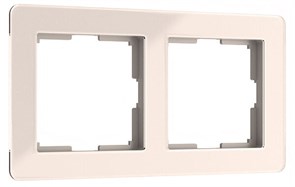 W0022743 Acrylic Рамка на 2 поста, айвори (уп.10шт.) Werkel™ a060538-1