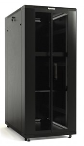 TTB-4266-DD-RAL9004 Шкаф напольный 19", 42U, 2055x600х600мм (ВхШхГ) (разобранный) Hyperline TTB-4266-DD-RAL9004