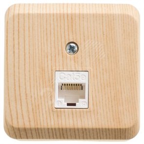 KOMA-001D ЭТЮД Компьютерная розетка 1 гнездо RJ45 категория 5е сосна (уп.17шт.) Schneider Electric KOMA-001D
