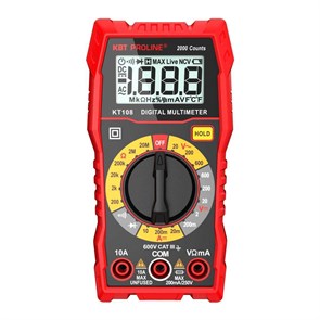 86324 KT 108 PROLINE Мультиметр цифровой с True RMS КВТ (Россия) 86324