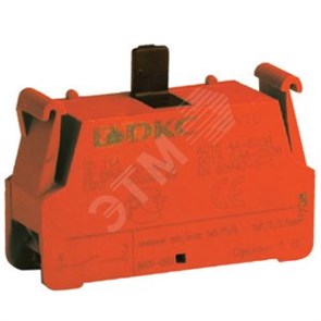 ACV01 Quadro Контактный блок с клеммным безвинтовым зажимом, нормально-замкнутый (уп.5шт.) ДКС ACV01