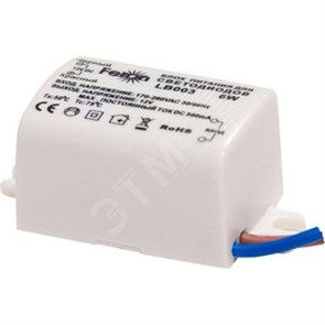 21480 LB003 Трансформатор электронный для светодиодной ленты 6W 12V (драйвер) (уп.10шт.) FERON 21480