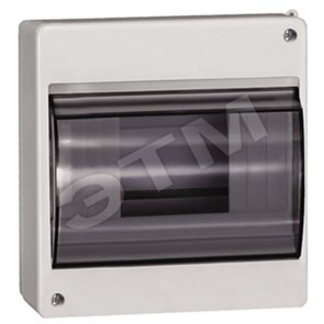 MKP42-N-06-30-09 KREPTA 3 КМПн 2/6 Бокс ЩРН-П-6 модулей навесной пластик с дымчатой прозрачной дверцей IP30 (уп.9шт.) IEK® MKP42-N-06-30-09