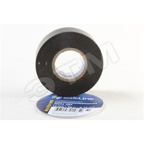 Изолента ПВХ черная 19мм 20м (уп.10шт.) Safeline (Китай) Safeline черная