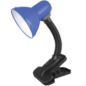 UF-320P C06 синий Светильник настольный с прищепкой 230В, 60Вт, E27 Ultraflash UF-320P C06