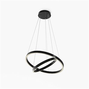 MOD058PL-L55BK Коллекция Modern серия Rim Светильник подвесной черный Maytoni Elegant MOD058PL-L55BK
