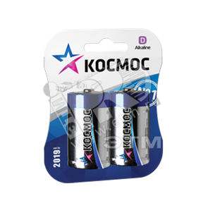 KOCLR20MAX2BL LR20 1.5V тип D Элемент питания алкалиновый (блистер 2шт.) Космос KOCLR20MAX2BL