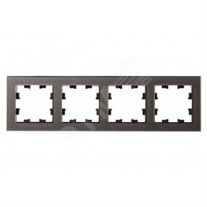 ATN320604 AtlasDesign Nature Рамка 4 поста, органическое стекло Мокко Schneider Electric ATN320604