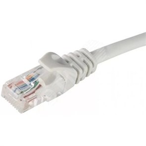 PC01-C5EU-1M Патч-корд U/UTP, Cat.5e, 1м, стандартный разъем, серый ITK® PC01-C5EU-1M