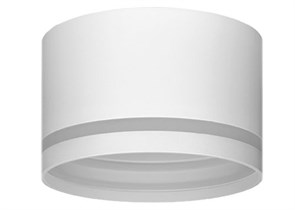 SW70H8ECB Ecola GX70 H8 СПОТ без обода с полосой углубл. Белый матовый 115x70 Светильник накладной (уп.10/50шт.) SW70H8ECB