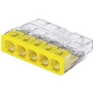 2273-245 Клемма монтажная 5x0,5-2,5мм² (медь+алюминий) с конт. пастой "Alu-Plus" (уп.100шт.) WAGO (Германия) 2273-245