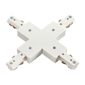 135012 NT18 081 белый Соединитель с токопроводом для шинопровода X-образный NOVOTECH 135012
