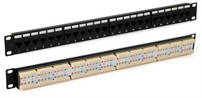PP3-19-48-8P8C-C6-110D Патч-панель 19", 2U, 48 портов RJ-45, категория 6, Dual IDC, ROHS Hyperline PP3-19-48-8P8C-C6-110D