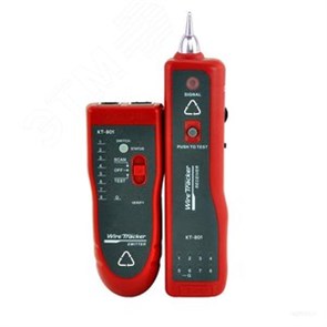86213 KT 801 PROLINE LAN-тестер кабельный с тон-генератором для поиска и маршрута следования витой пары КВТ (Россия) 86213