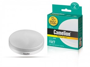LED12-GX53/830/GX53 Светодиодная лампа 12Вт 220В (уп.10/100шт.) Camelion LED12-GX53/830/GX53