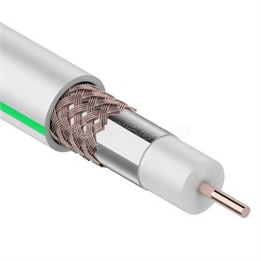FD 01-2431 SAT 703B+CU/AL/CU Провод ТV, 75Ом, белый (бухта 100м.) REXANT (Китай) FD 01-2431