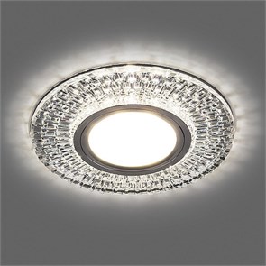 32991 CD943 с драйвером в комплекте 15LED*2835 SMD 4000K, MR16 50W G5.3, прозрачный, хром Светильник встраиваемый (уп.10/50шт.) FERON (Китай) 32991