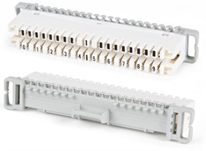 KR-PL-10-BRK-0 Плинт размыкаемый, на 10 пар, нормальнозамкнутый, маркировка 0-9 Hyperline KR-PL-10-BRK-0