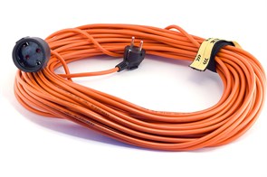 16530 УС1-Е-30 (У-161) ПВС 3x1.5 30м, 16А, 1 розетка с з/к Удлинитель силовой б/катушки LUX 4606400419167
