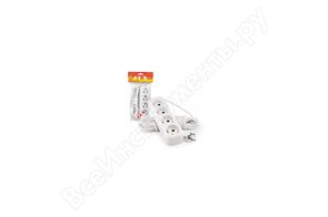 У4-Е-02 4-местный с з/к, 250В 16А, 2м Сетевой удлинитель (уп.30шт.) LUX 4606400414735