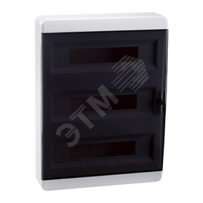 117935 P-BNK-2-54-IP40 OptiBox Бокс ЩРН-П-54 модулей навесной пластик с дымчатой прозр. дверцей IP40 КЭАЗ (Россия) 117935