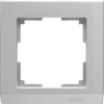 WL04-Frame-01 Stark Рамка на 1 пост серебряная (уп.10шт.) Werkel™ a031802