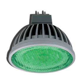 M2CG42ELC Ecola MR16 LED color 4,2W 220V GU5.3 Green Лампа св/д зеленая СНЯТА С ПРОИЗВОДСТВА M2CG42ELC