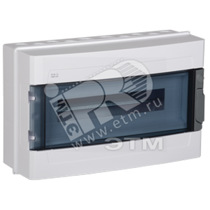 MKP72-N1-18-55 КМПн 2/18 IP55 Бокс настенный, пластиковый белый, прозр. дверь (уп.54шт.) IEK® MKP72-N1-18-55