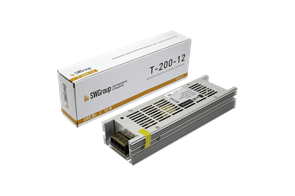 T-200-12 узкий Блок питания 200W 12V, 225х67х40 IP20 SWG 000532
