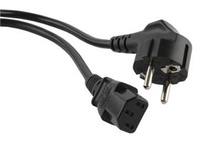 EU-Schuko IEC320 C13 Кабель питания с заземлением 3х0,75, 3м, черный  696603