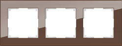 WL01-Frame-03 Рамка на 3 поста, мокко (уп.5шт.) Favorit WERKEL a031794