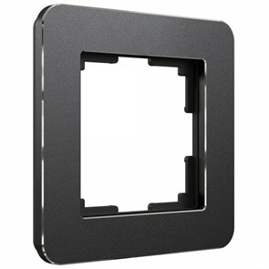 W0012608 Platinum Рамка на 1 пост, черный алюминий (уп.5шт.) Werkel™ a059211-1